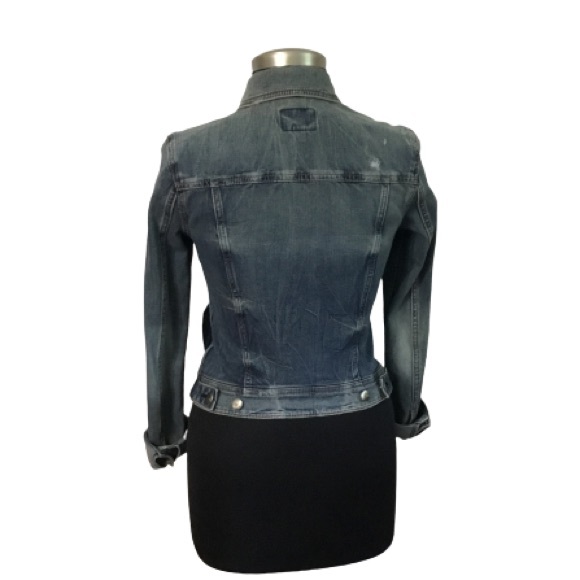 American Eagle Super Stretch Distressed Jacket  Size Medium - Picture 3 of 7